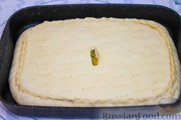 Пирог с капустой и яйцом