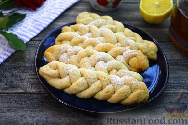 Песочное печенье «Косички»