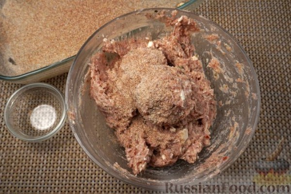 Куриные шарики с сыром (в духовке)