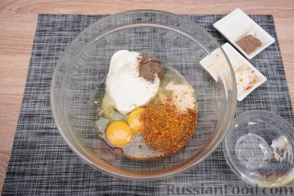 Запеканка с курицей, кабачками и помидорами