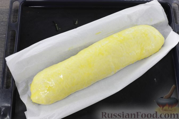 Пицца-рулет с болгарским перцем и шпинатом
