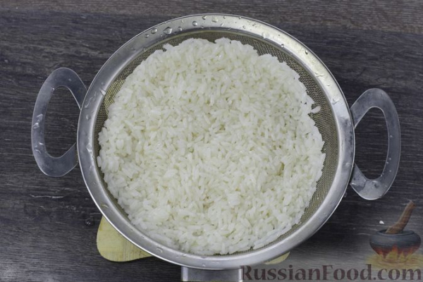 Рис с кабачками и цветной капустой
