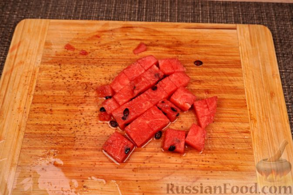 Йогуртовый десерт с арбузом