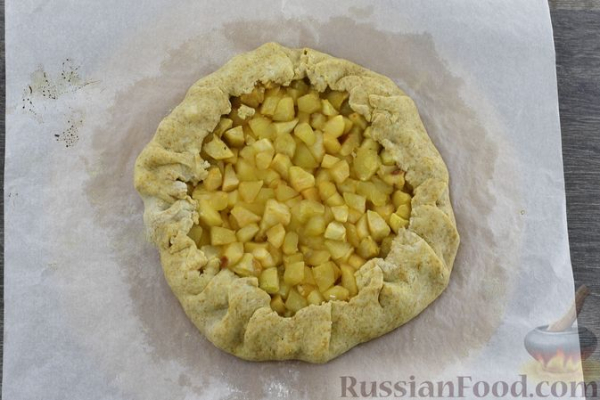 Постная галета с яблоками