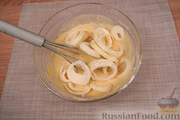 Луковые кольца в пивном кляре