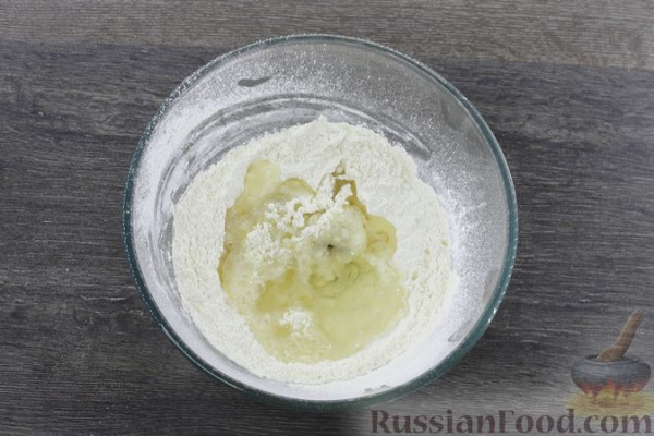 Постная галета с яблоками