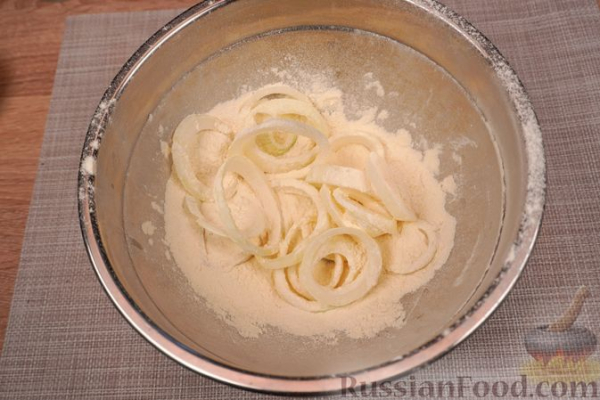 Луковые кольца в пивном кляре