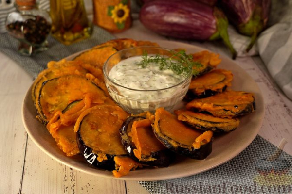 Баклажаны в кляре по-гречески