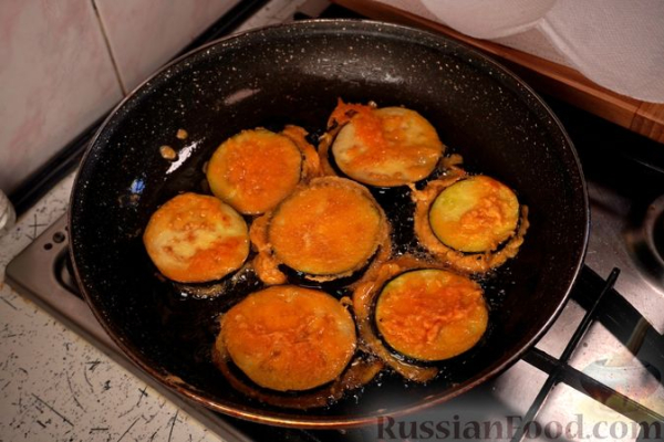 Баклажаны в кляре по-гречески